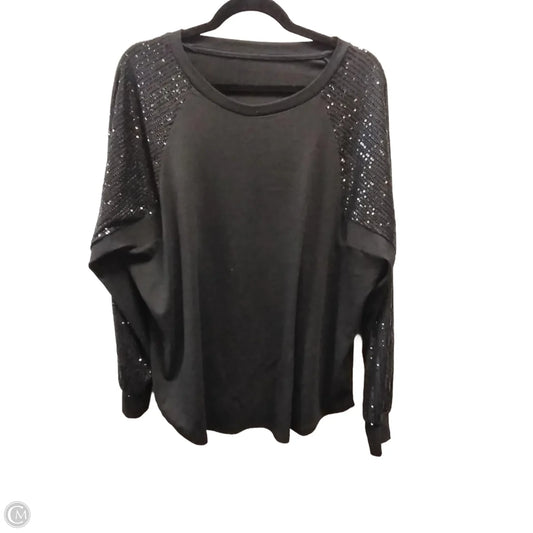 Top Long Sleeve By Clothes Mentor In Black, Size: Xl