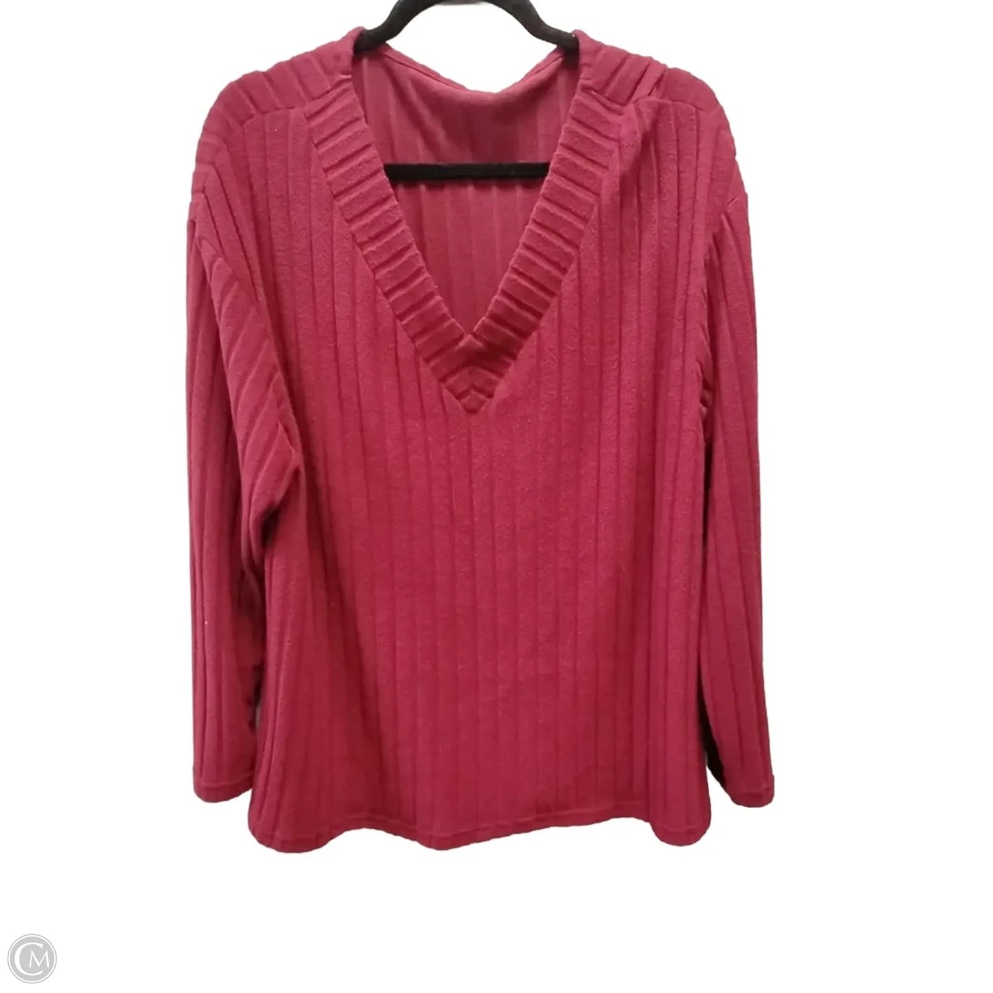 Sweater By Clothes Mentor In Red, Size: 2x