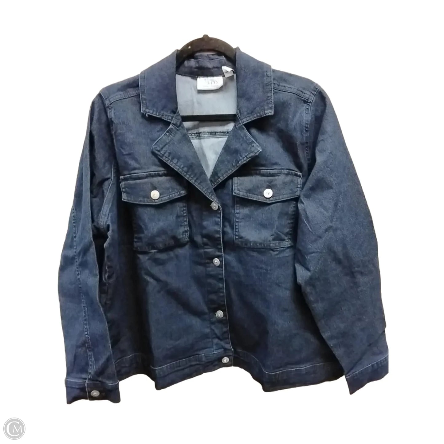 Jacket Denim By D&co. In Blue, Size: 1x