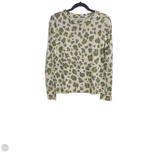 Top Long Sleeve By Loft In Leopard Print, Size: M