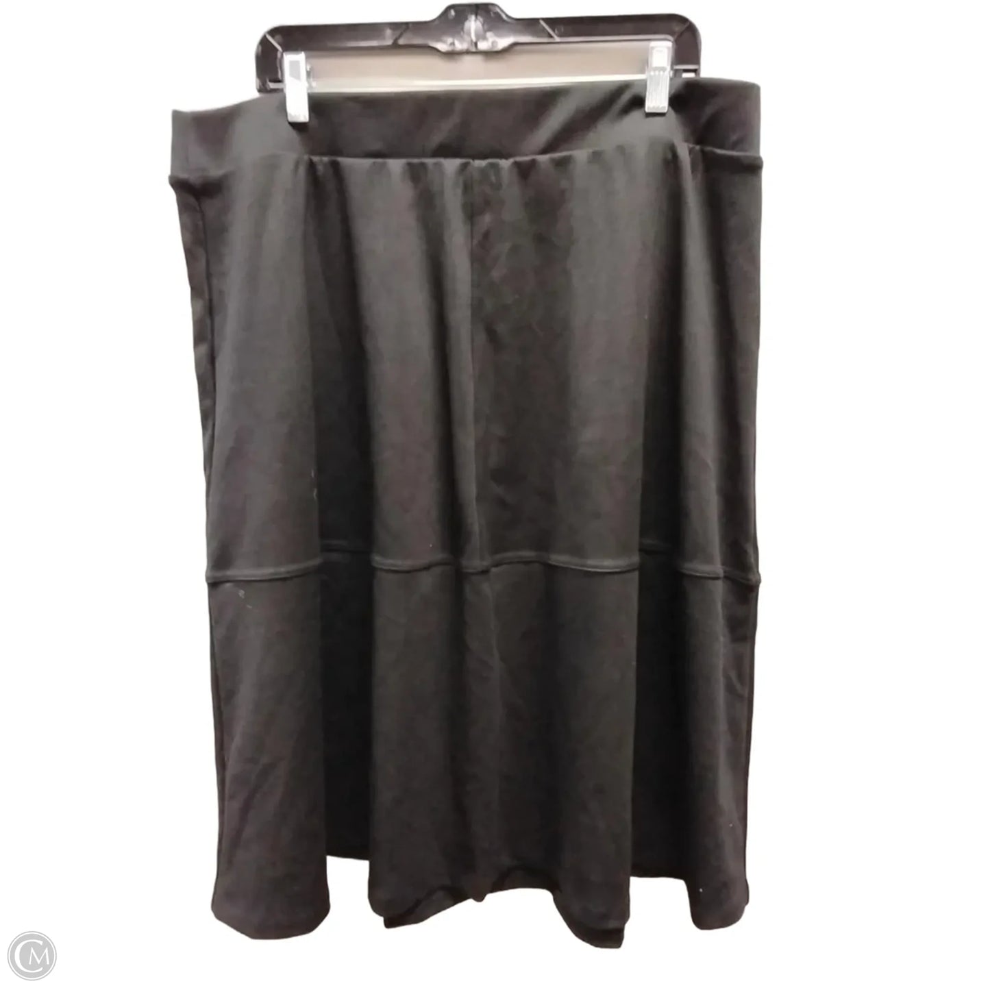 Skirt Midi By Cato In Black, Size: 18