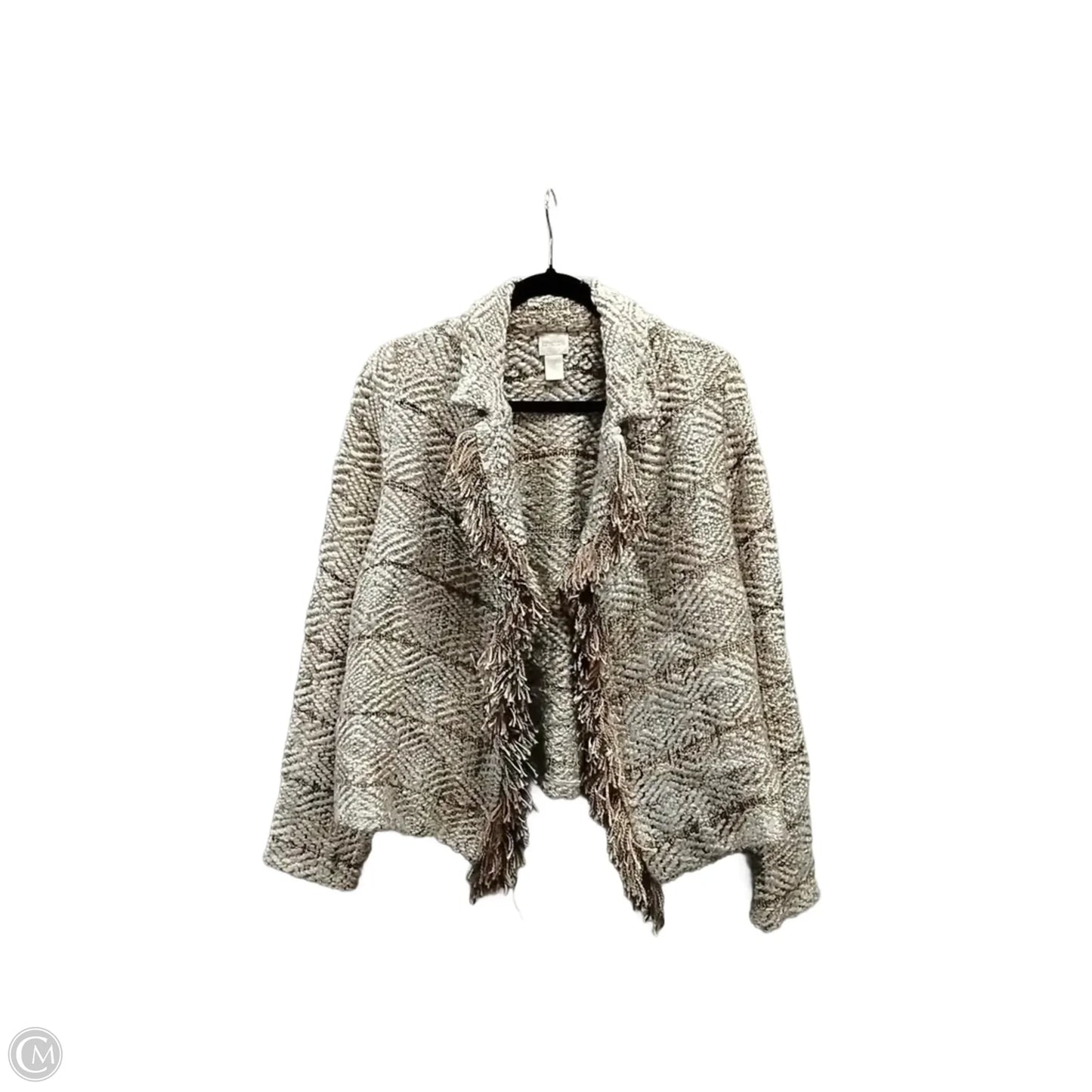 Sweater Cardigan By Chicos In Multi-colored, Size: L