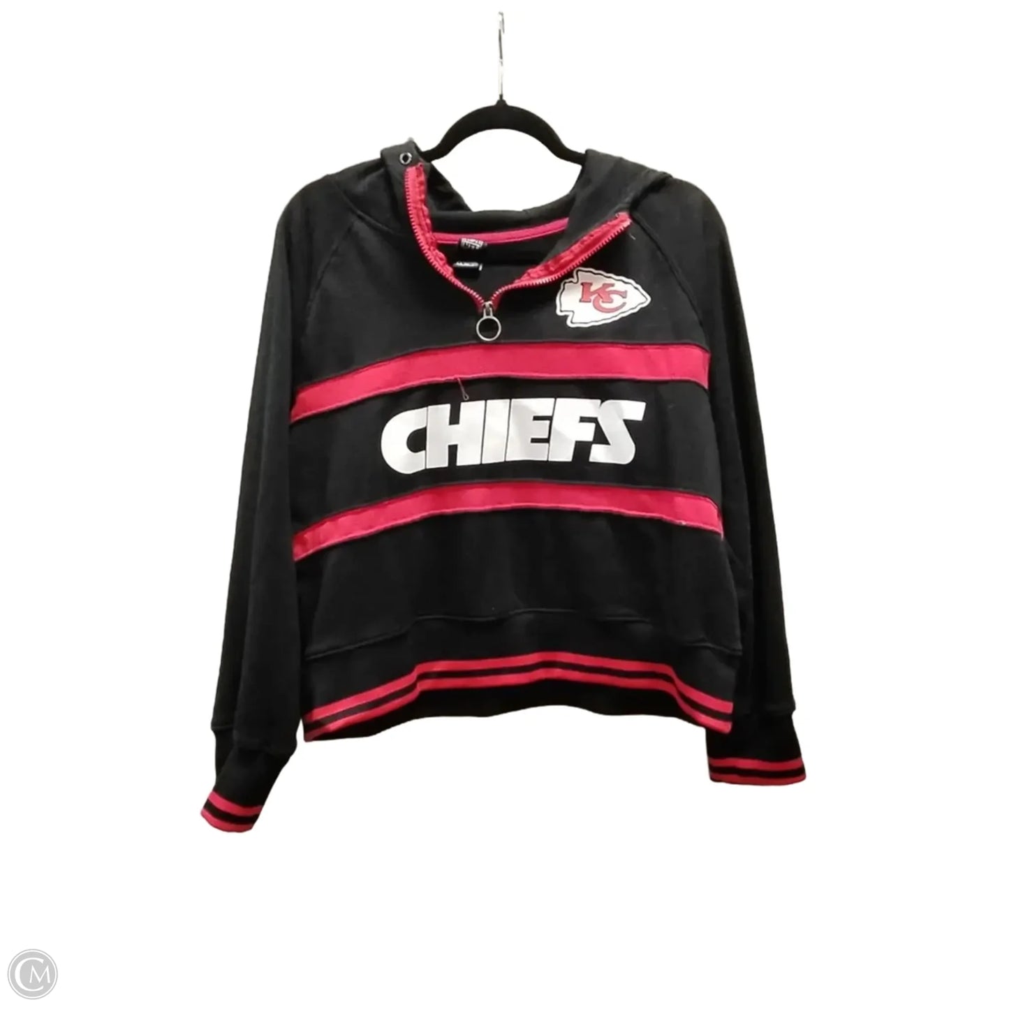 Sweatshirt Hoodie By Nfl In Black, Size: Xl