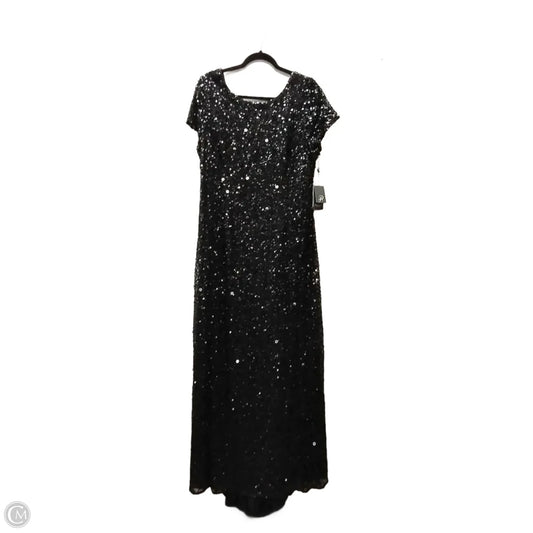 Dress Party Long By Adrianna Papell In Black, Size: 20