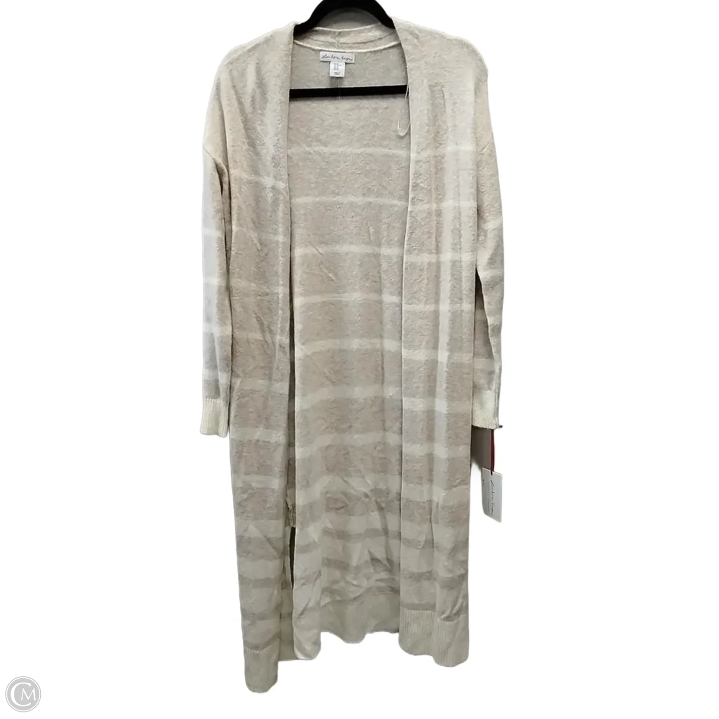 Sweater Cardigan By Clothes Mentor In Pink & White, Size: Xs