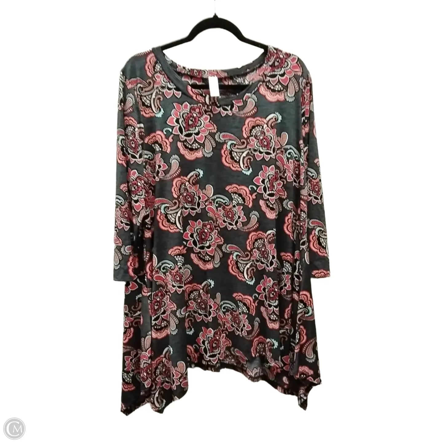 Top Long Sleeve By Clothes Mentor In Paisley Print, Size: Xl