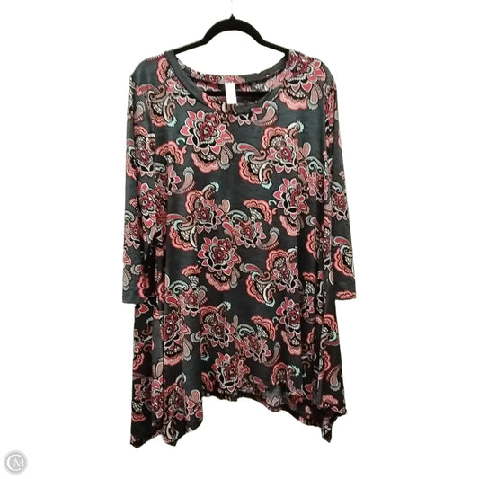 Top Long Sleeve By Clothes Mentor In Paisley Print, Size: Xl