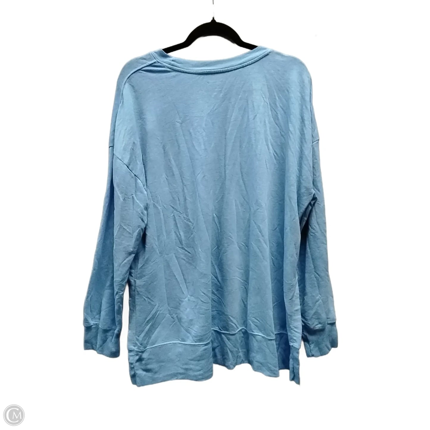 Top Long Sleeve By Arizona In Blue, Size: L