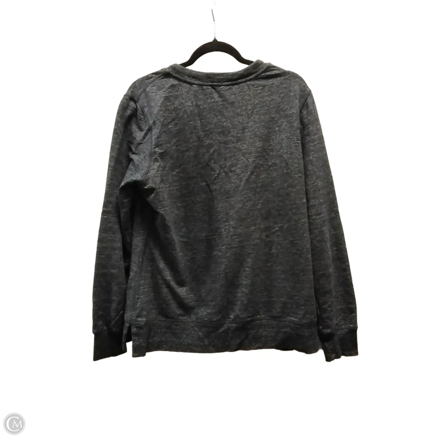 Sweatshirt Hoodie By Green Tea In Grey, Size: L