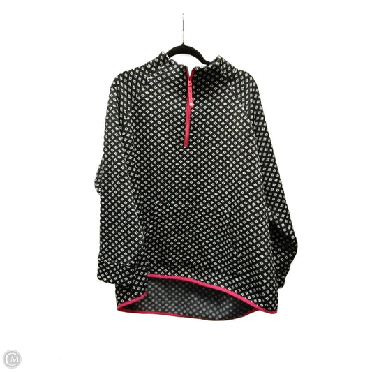 Sweatshirt Collar By Talbots In Black & White, Size: 3x