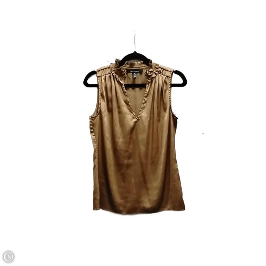 Blouse Sleeveless By White House Black Market In Brown, Size: Xs