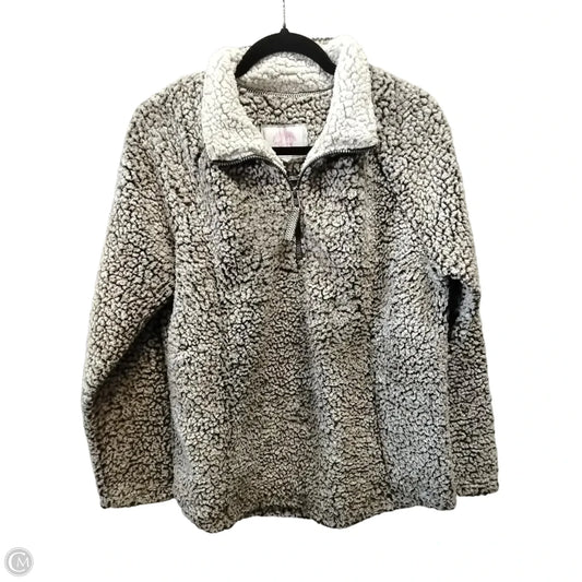 Sweatshirt Collar By Clothes Mentor In Brown, Size: L