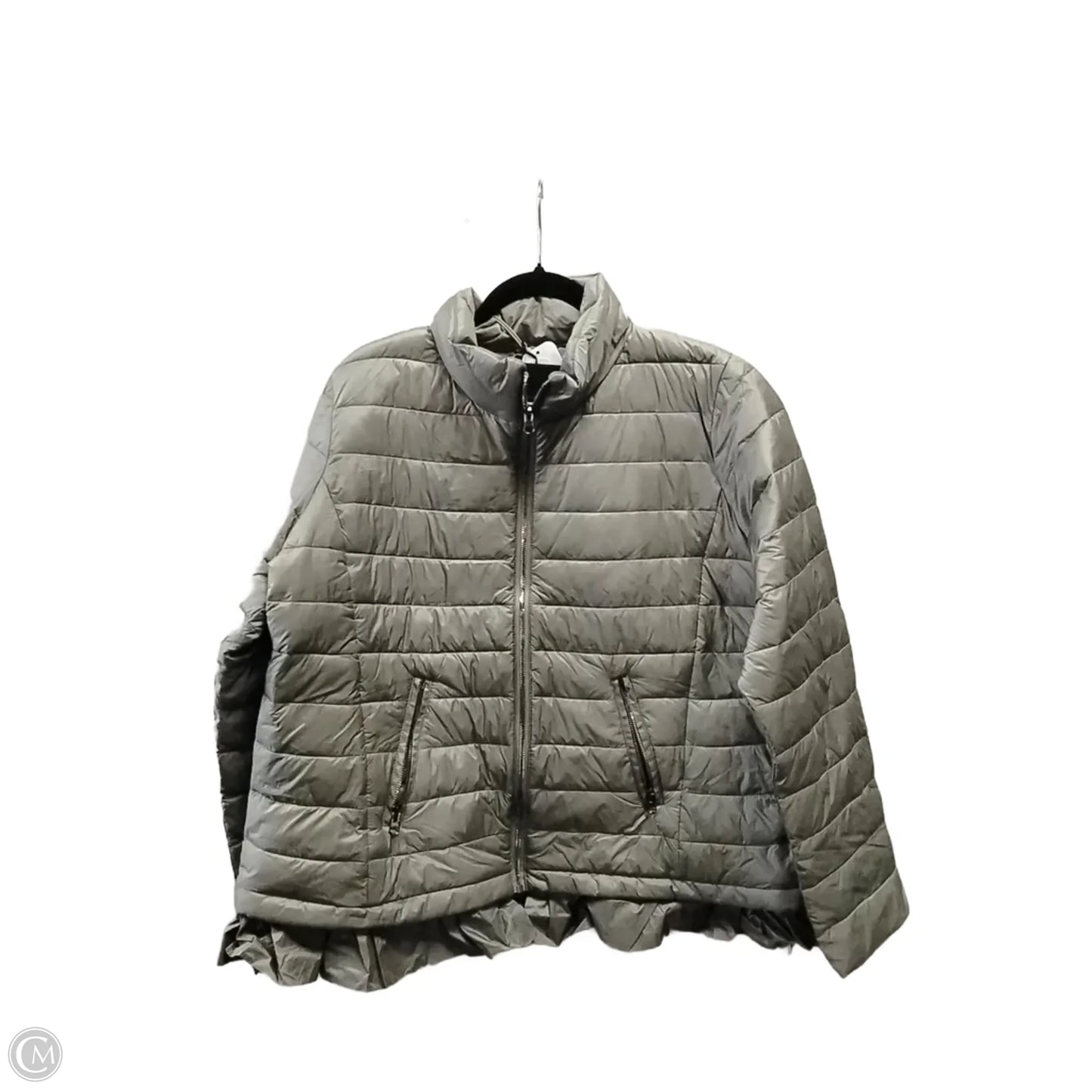 Coat Puffer & Quilted By Lane Bryant In Grey, Size: Xl