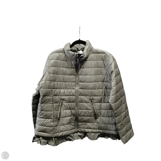 Coat Puffer & Quilted By Lane Bryant In Grey, Size: Xl