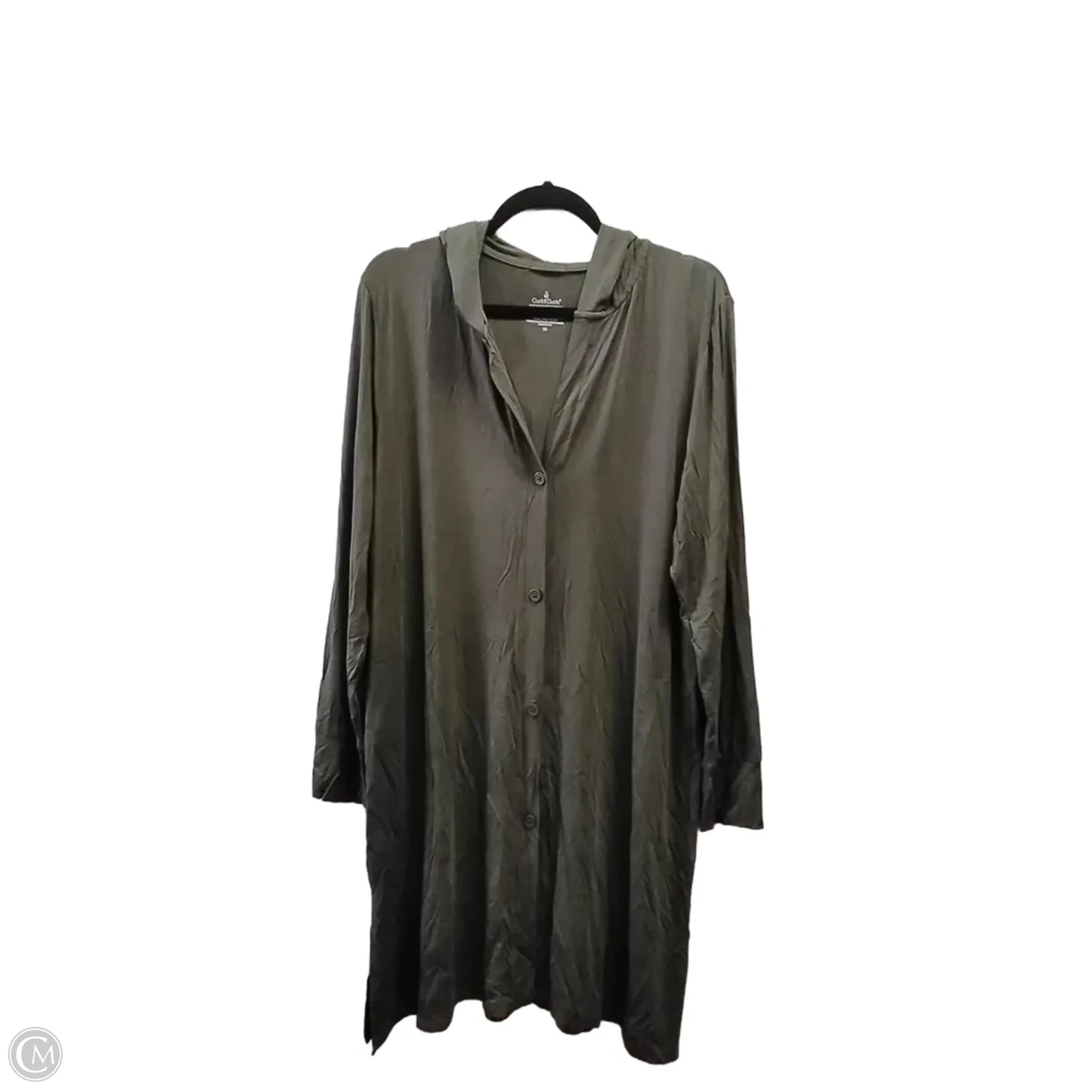 Top Long Sleeve By Cuddl Duds In Green, Size: 1x