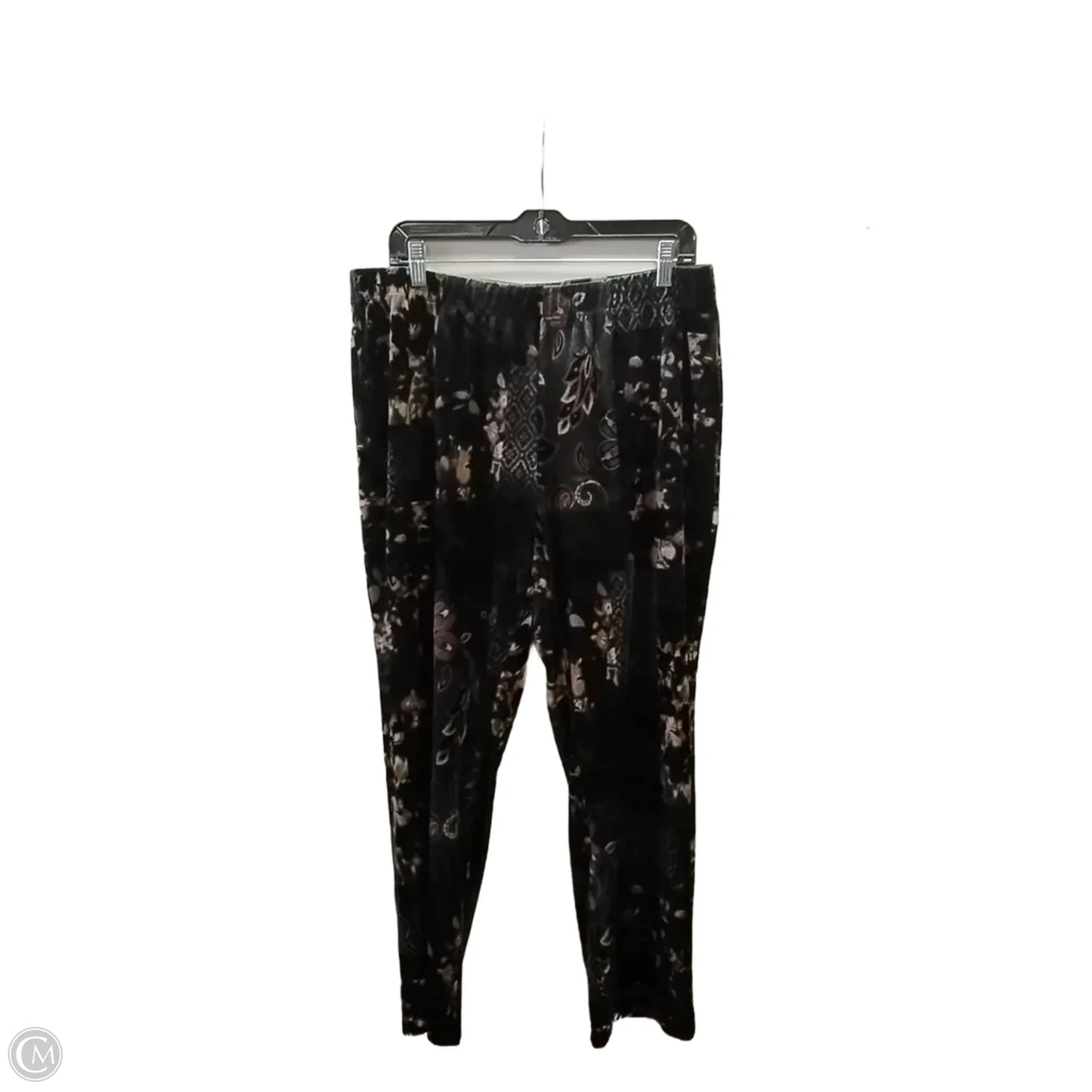 Pants Lounge By Susan Graver In Floral Print, Size: Lp