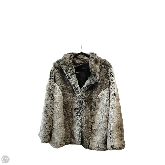 Coat Faux Fur & Sherpa By Clothes Mentor In Brown, Size: S