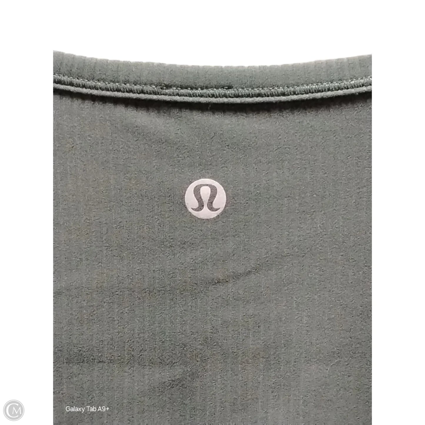 Athletic Top Long Sleeve Crewneck By Lululemon In Green, Size: M