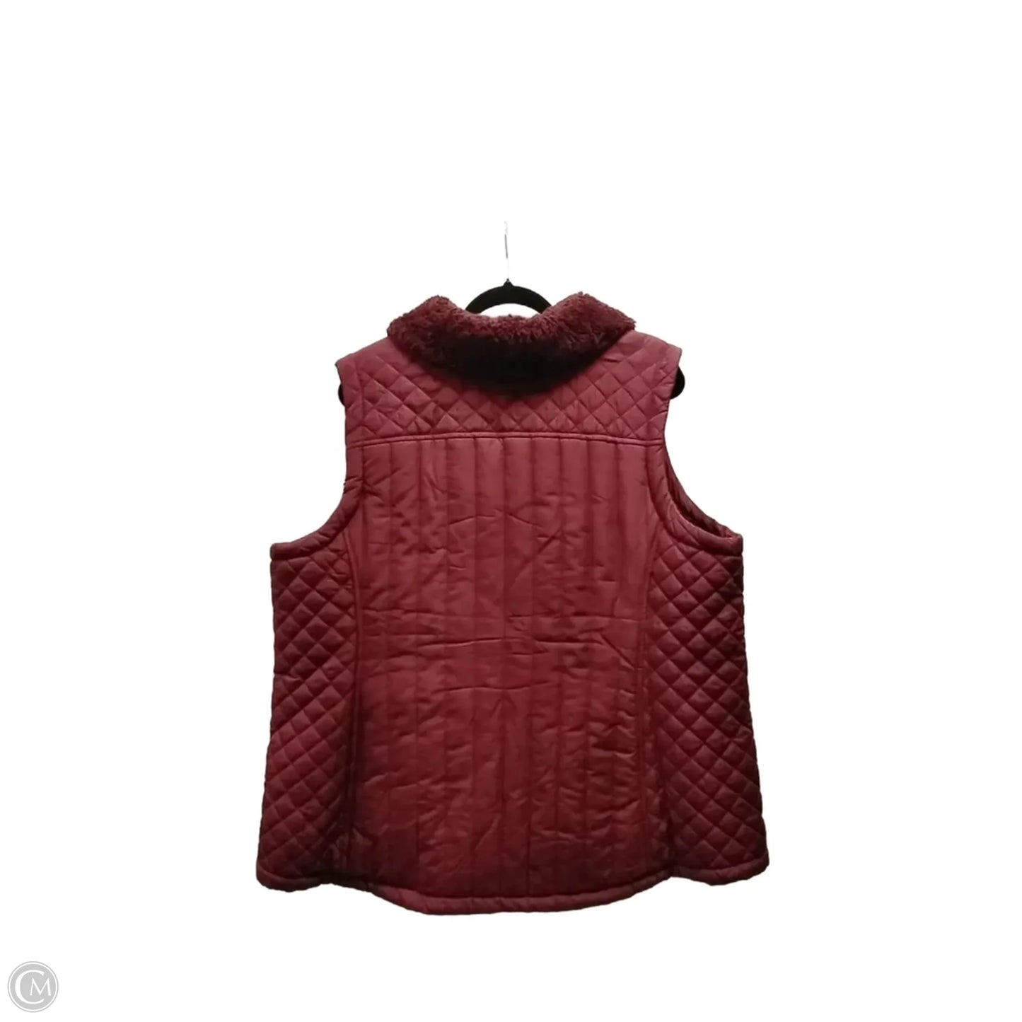 Vest Puffer & Quilted By D&co. In Purple, Size: 1x