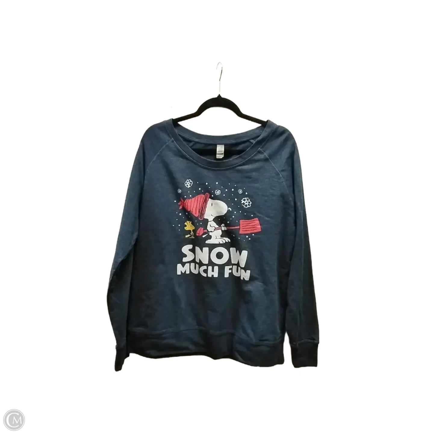 Sweatshirt Crewneck By Clothes Mentor In Blue, Size: Xl