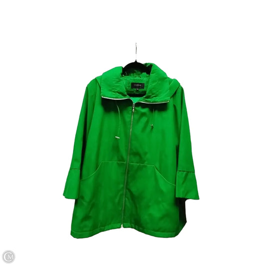 Coat Raincoat By Colebrook In Green, Size: Xl