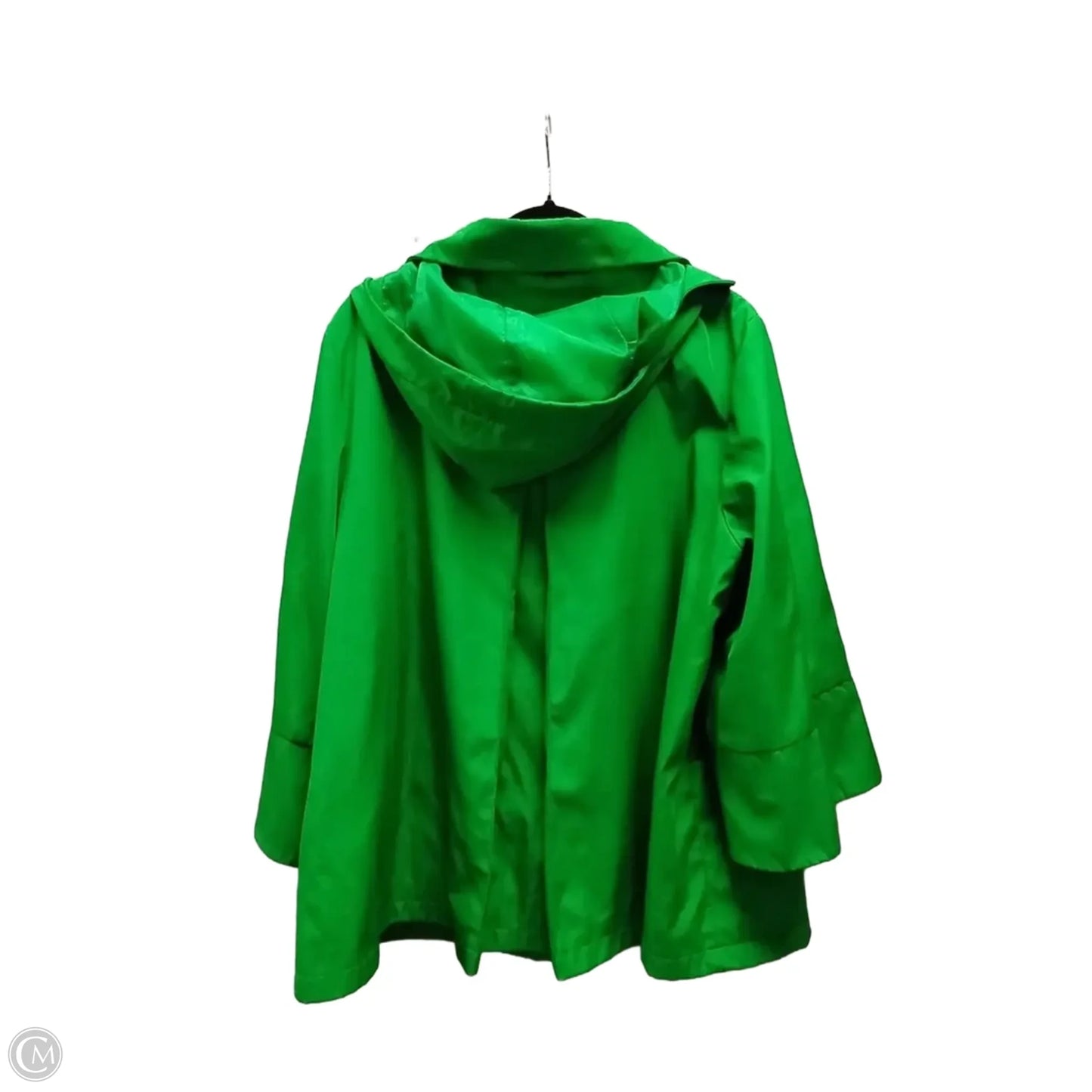 Coat Raincoat By Colebrook In Green, Size: Xl