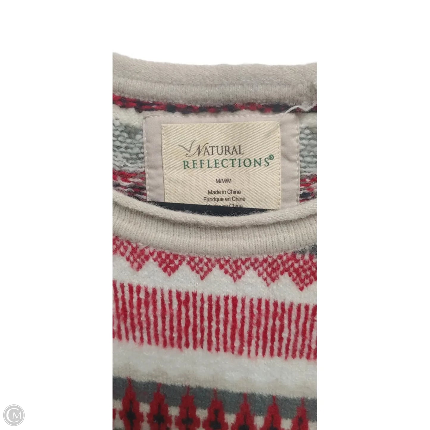 Sweater By Natural Reflections In Multi-colored, Size: M