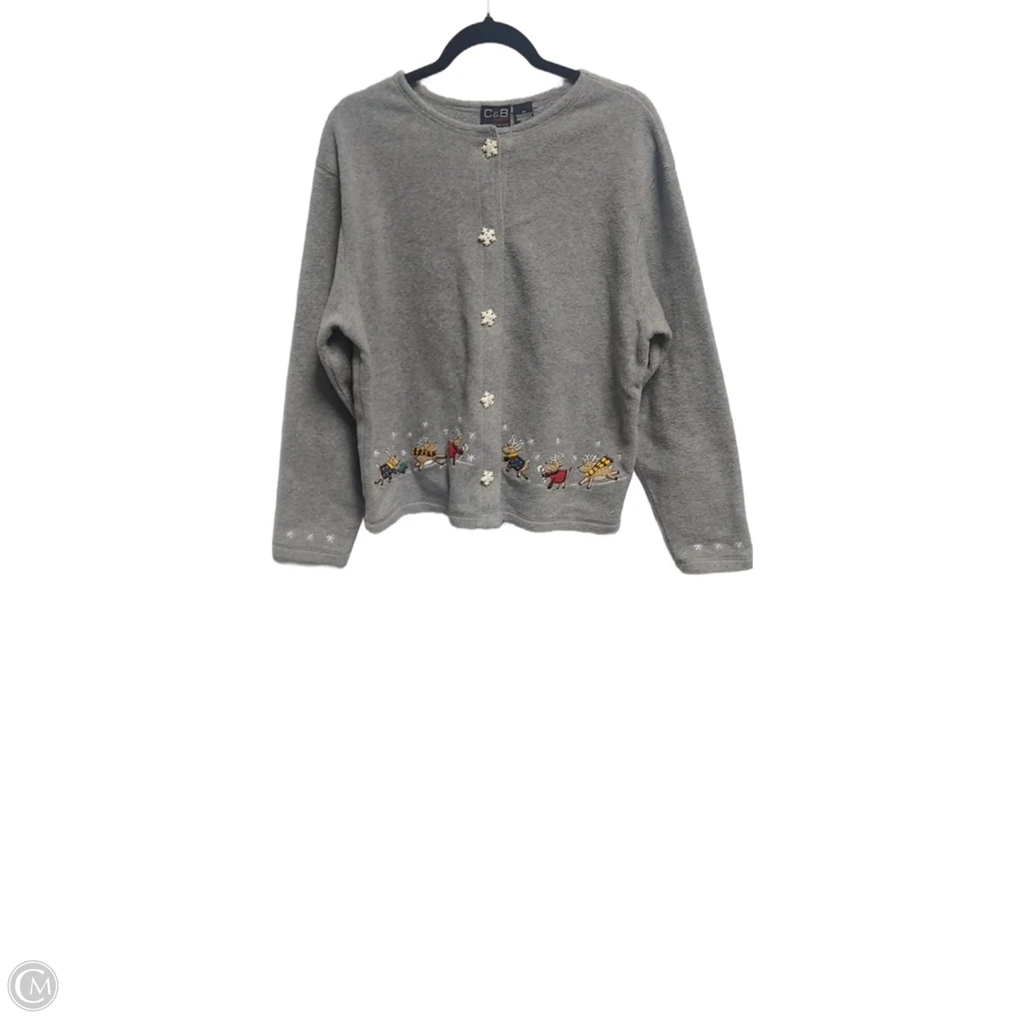 Sweatshirt Crewneck By Clothes Mentor In Grey, Size: M