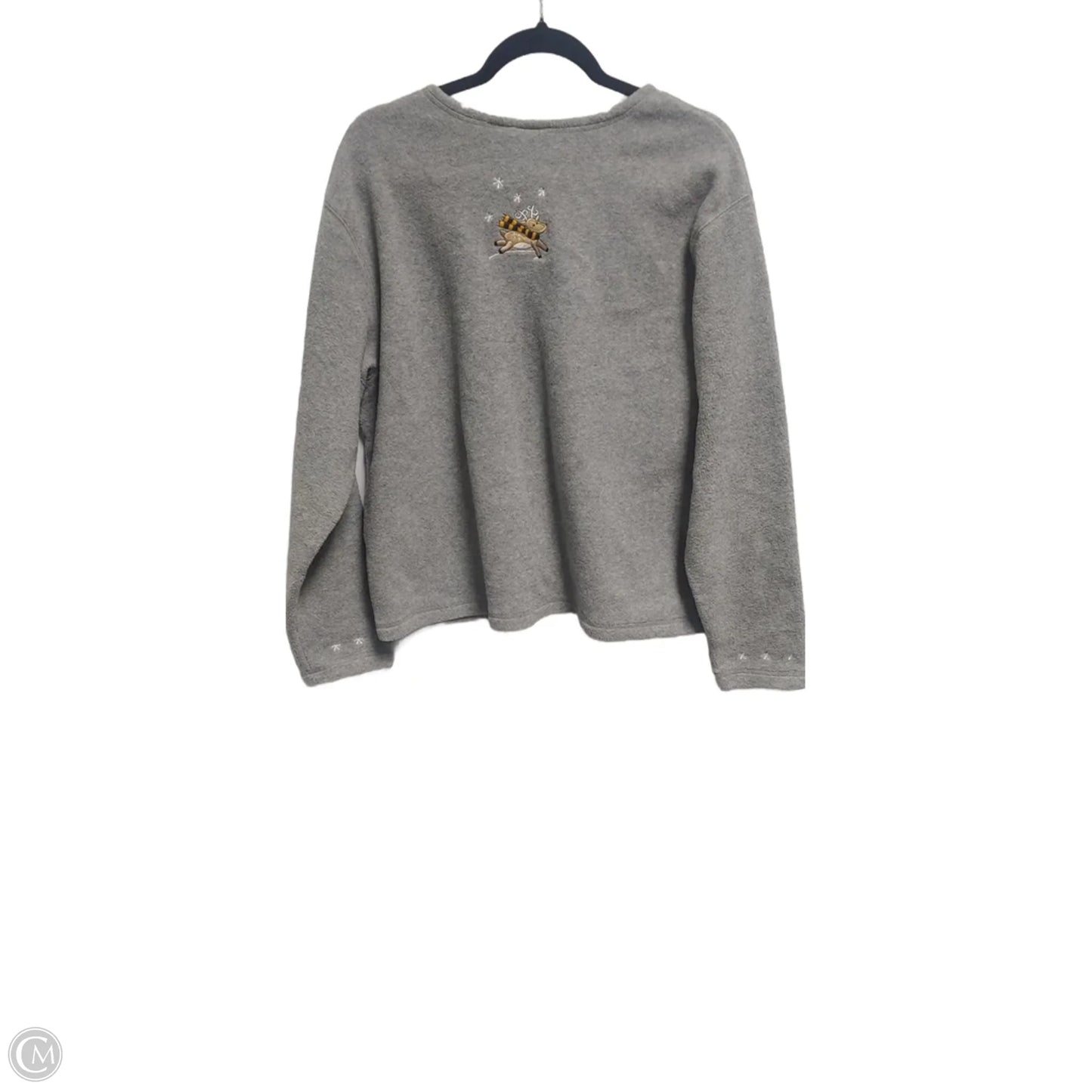 Sweatshirt Crewneck By Clothes Mentor In Grey, Size: M