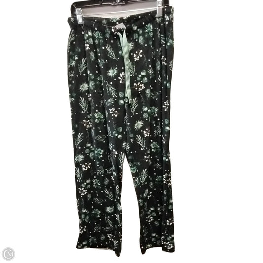 Pants Lounge By Clothes Mentor In Black & Green, Size: M
