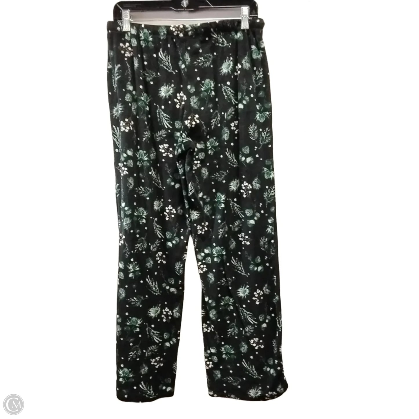 Pants Lounge By Clothes Mentor In Black & Green, Size: M