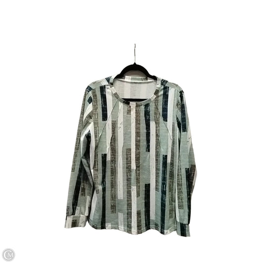 Top Long Sleeve Basic By Clothes Mentor In Striped Pattern, Size: L