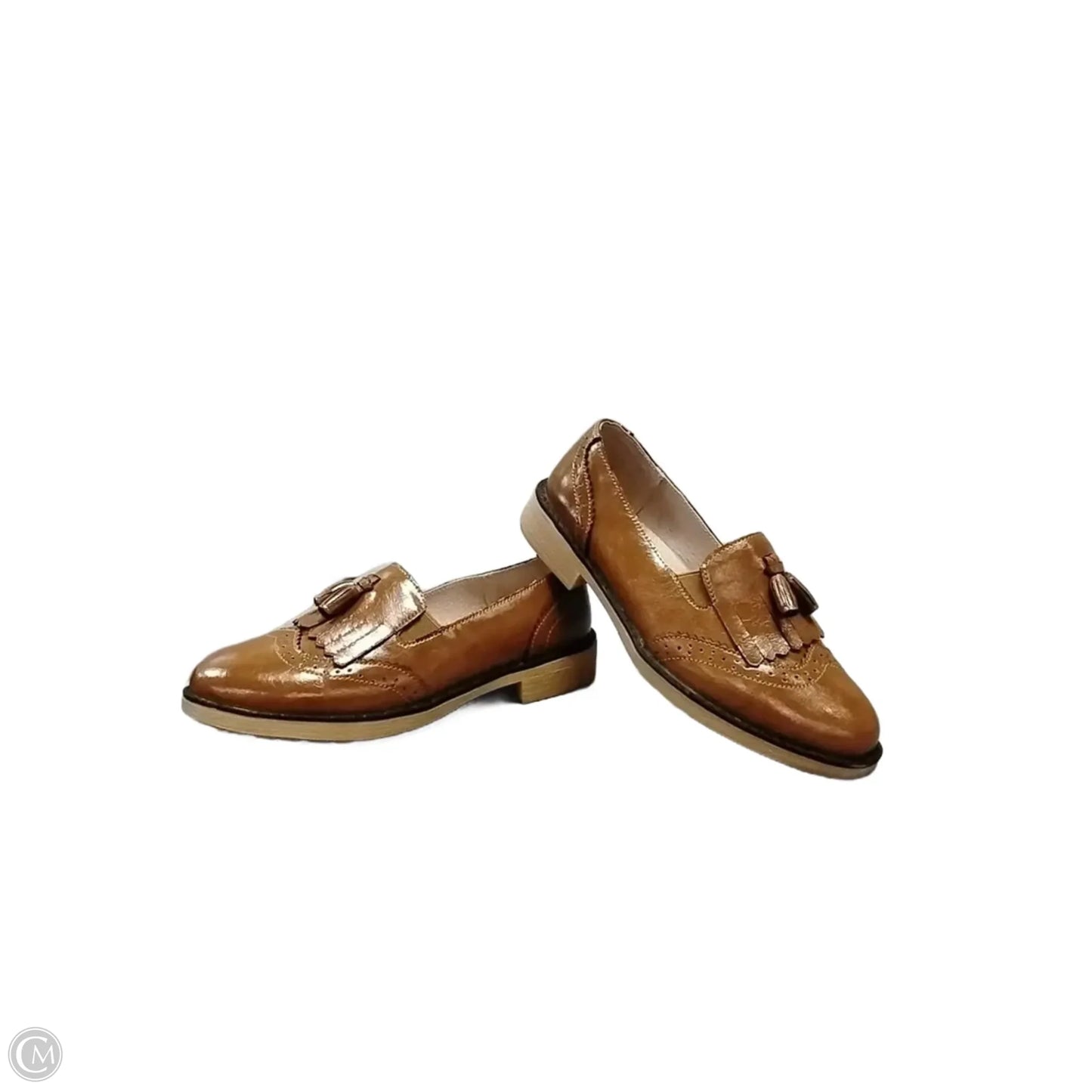 Shoes Flats By Clothes Mentor In Brown, Size: 7.5