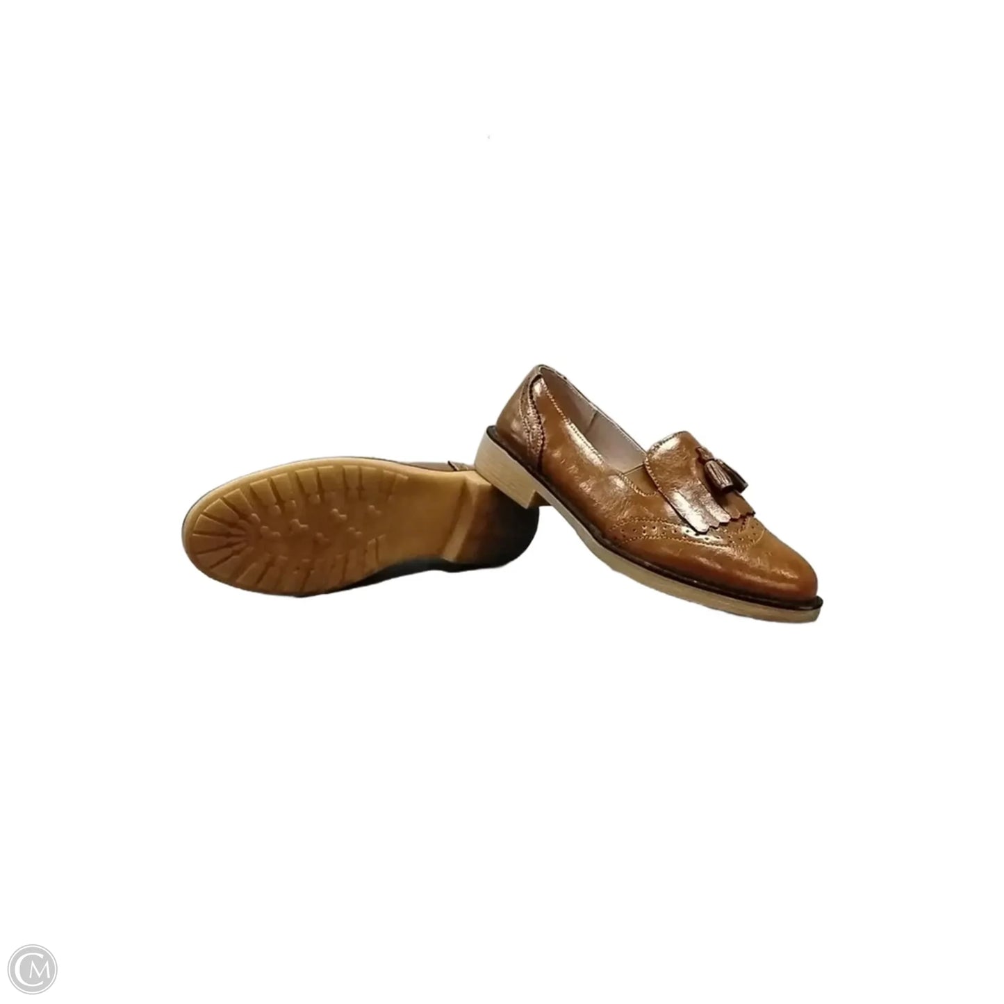 Shoes Flats By Clothes Mentor In Brown, Size: 7.5