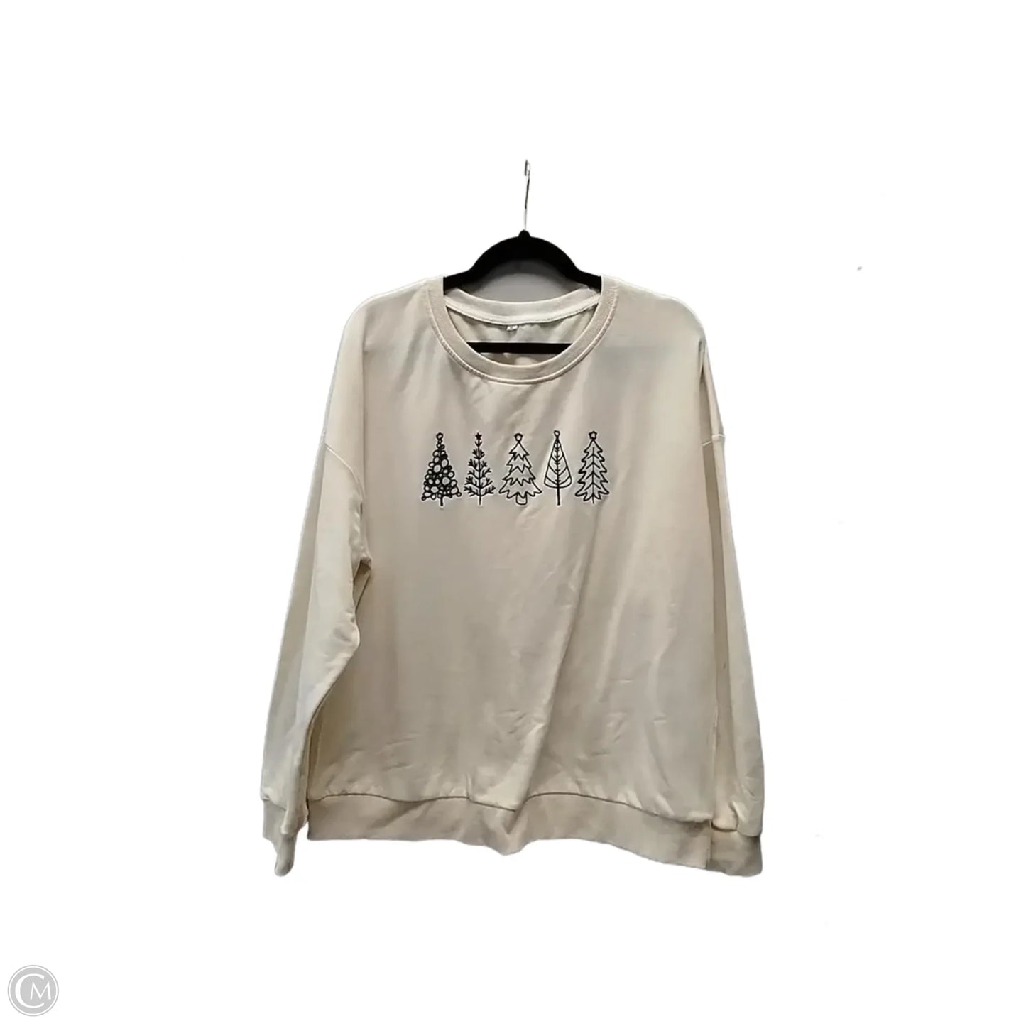 Sweatshirt Crewneck By Clothes Mentor In Beige, Size: Xl