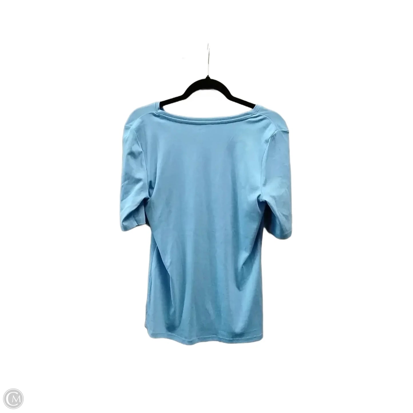 Top Short Sleeve By Talbots In Blue, Size: M