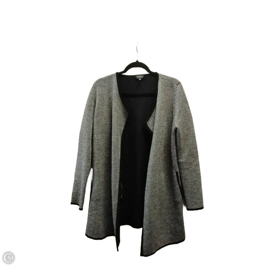 Sweater By Talbots In Black & Grey, Size: M