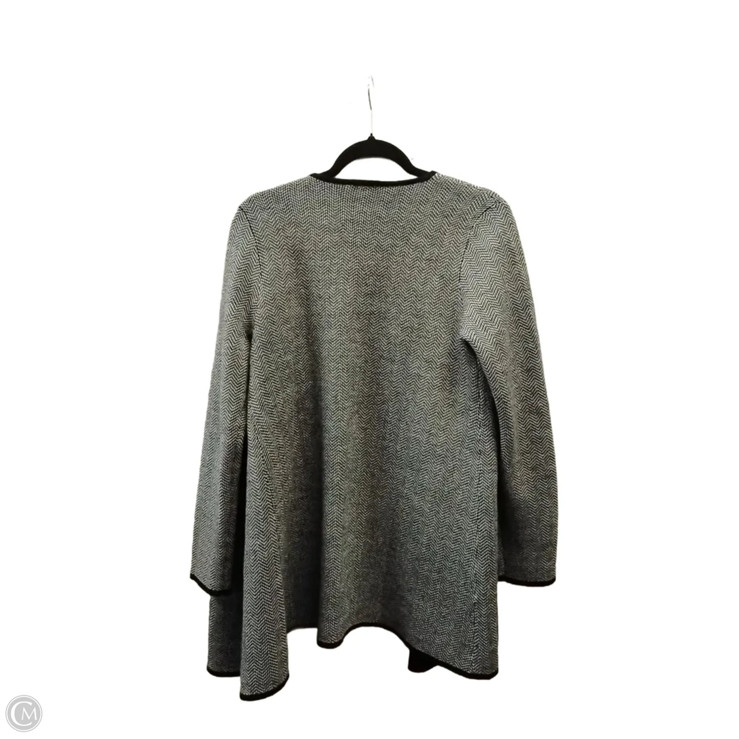 Sweater By Talbots In Black & Grey, Size: M