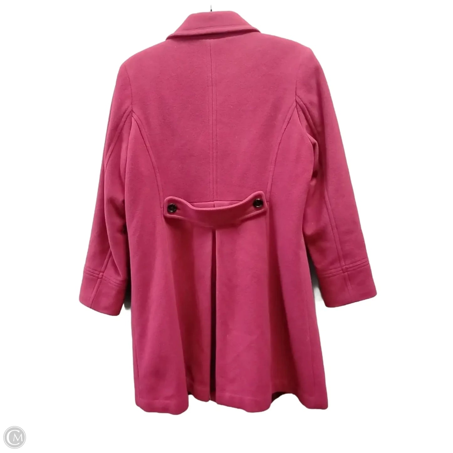 Coat Peacoat By Lands End In Pink, Size: 14