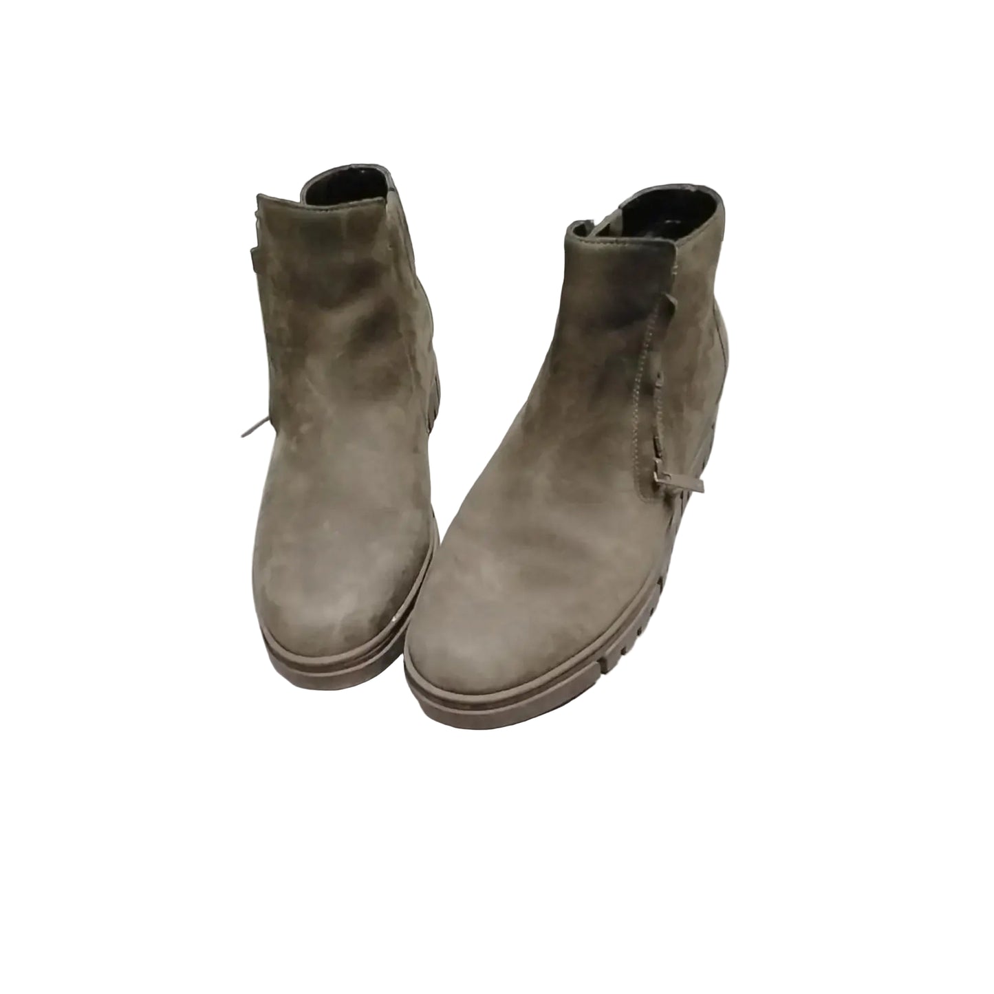 Boots Ankle Flats By Vionic In Green, Size: 8