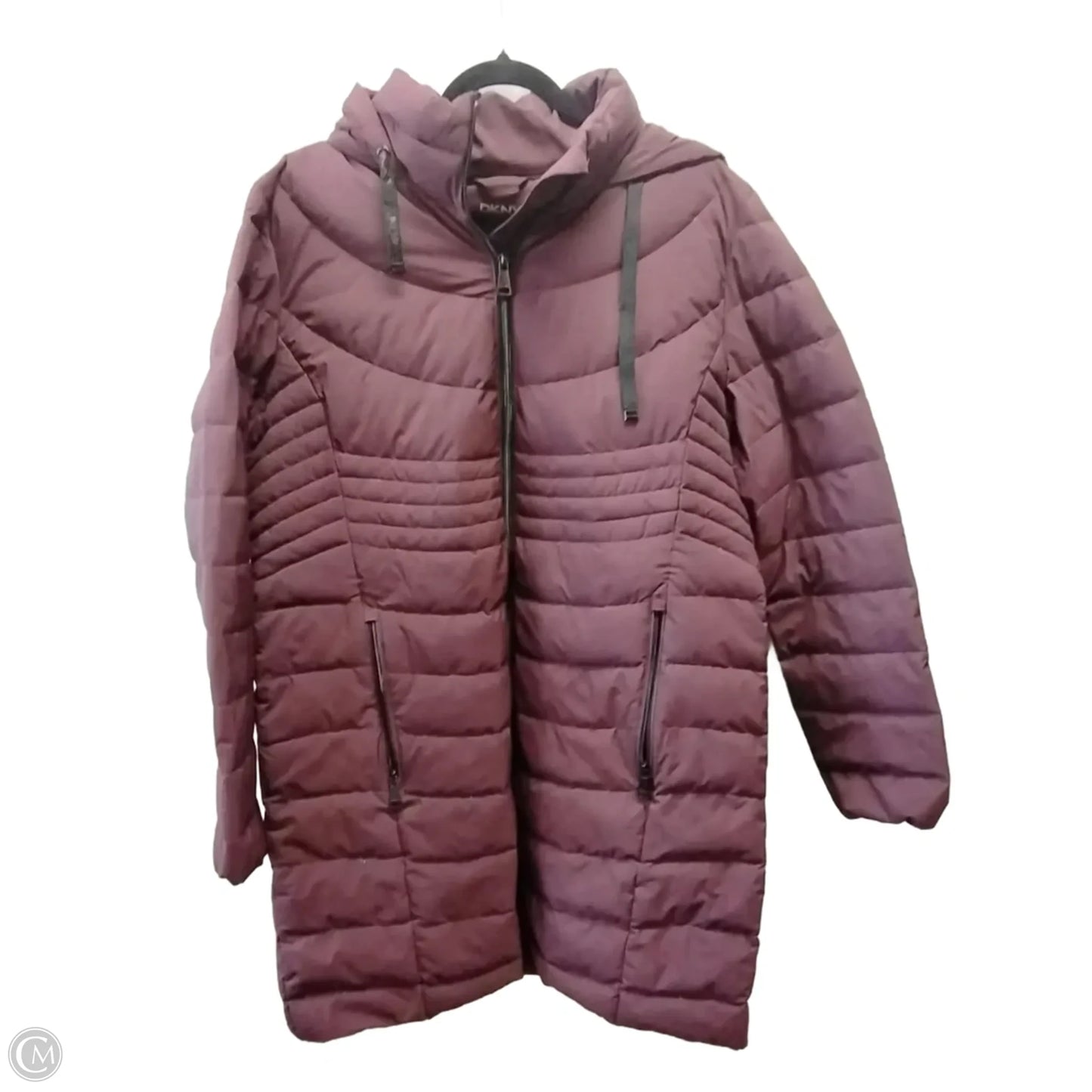Coat Puffer & Quilted By Dkny In Purple, Size: Xxl