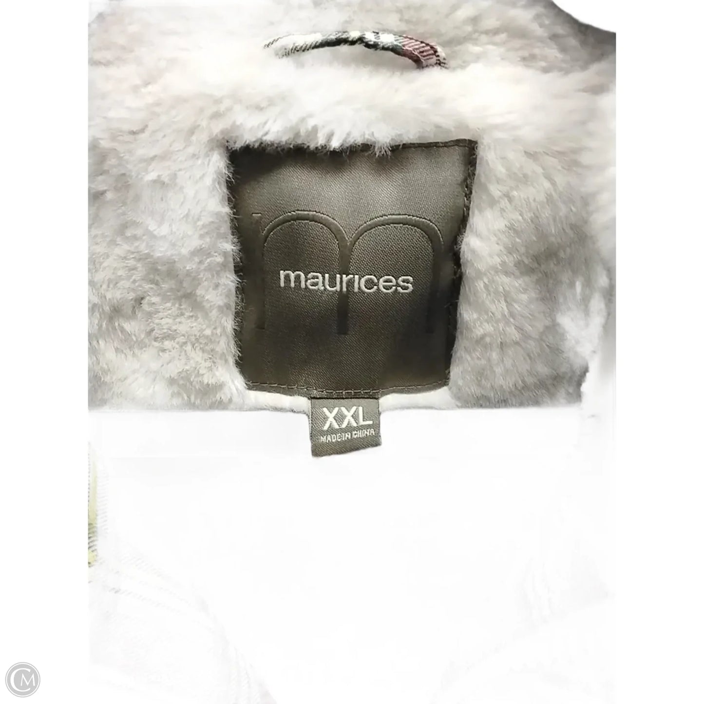 Vest Puffer & Quilted By Maurices In Checkered Pattern, Size: Xxl