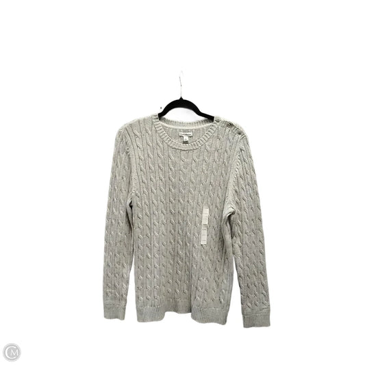 Sweater By Croft And Barrow In Grey, Size: Xl