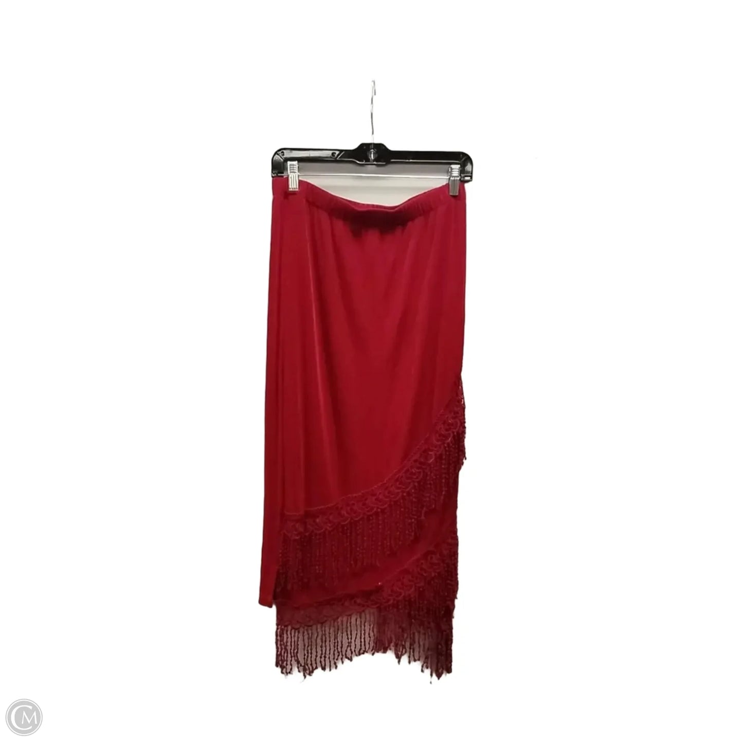 Skirt Midi By Clothes Mentor In Red, Size: L