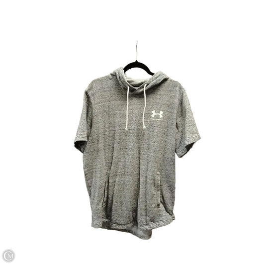 Sweatshirt Hoodie By Under Armour In Grey, Size: Xl