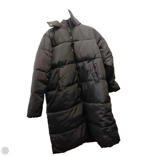 Coat Puffer & Quilted By Divided In Black, Size: M