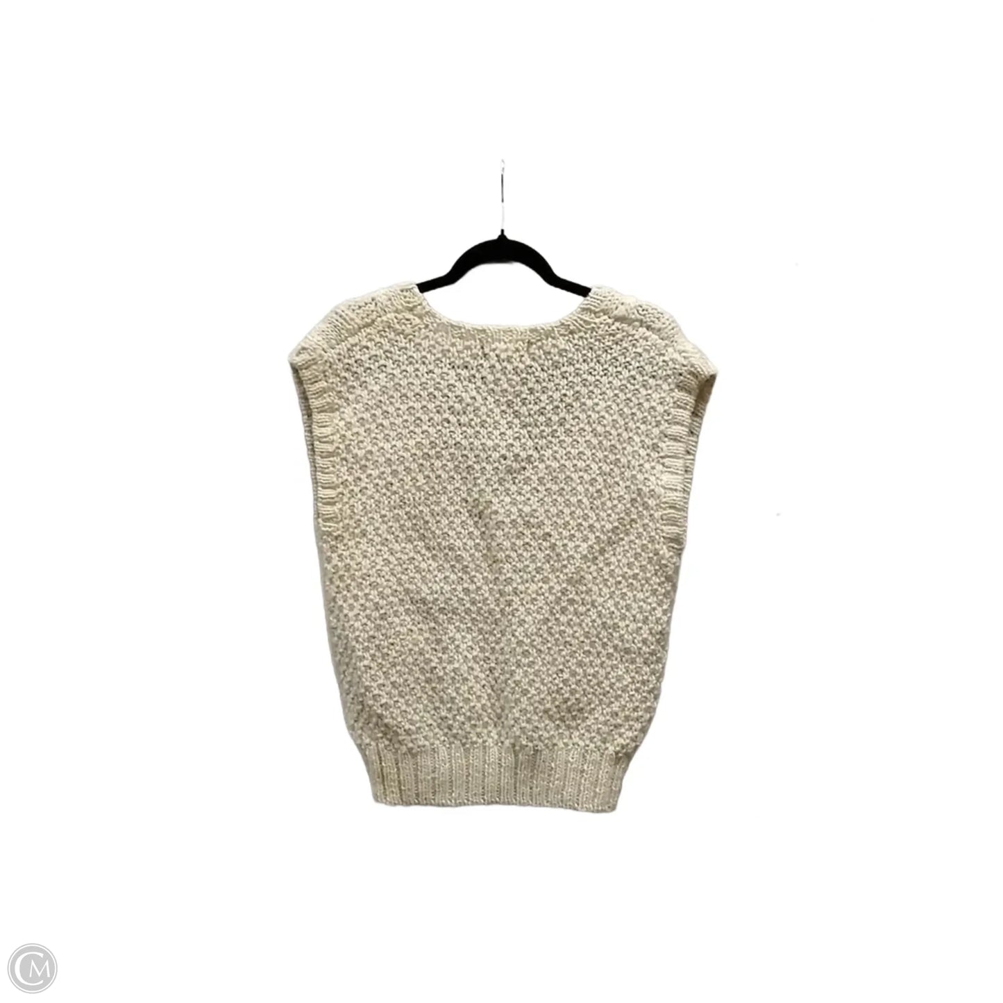 Sweater Short Sleeve By Clothes Mentor In Beige, Size: L