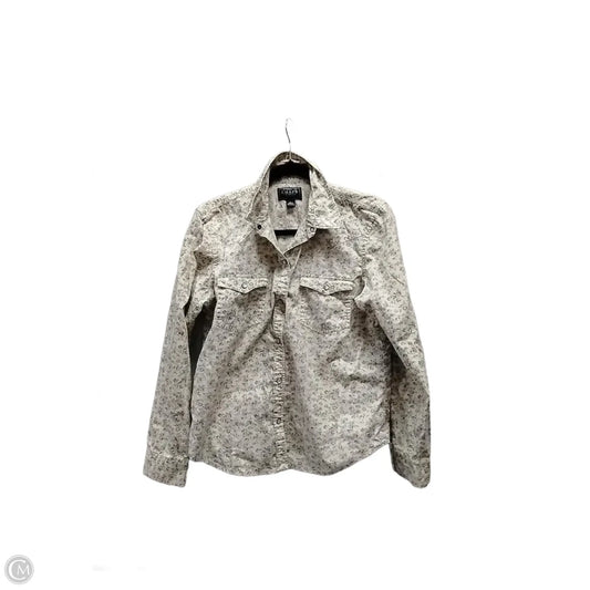 Top Long Sleeve By Chaps In Floral Print, Size: L