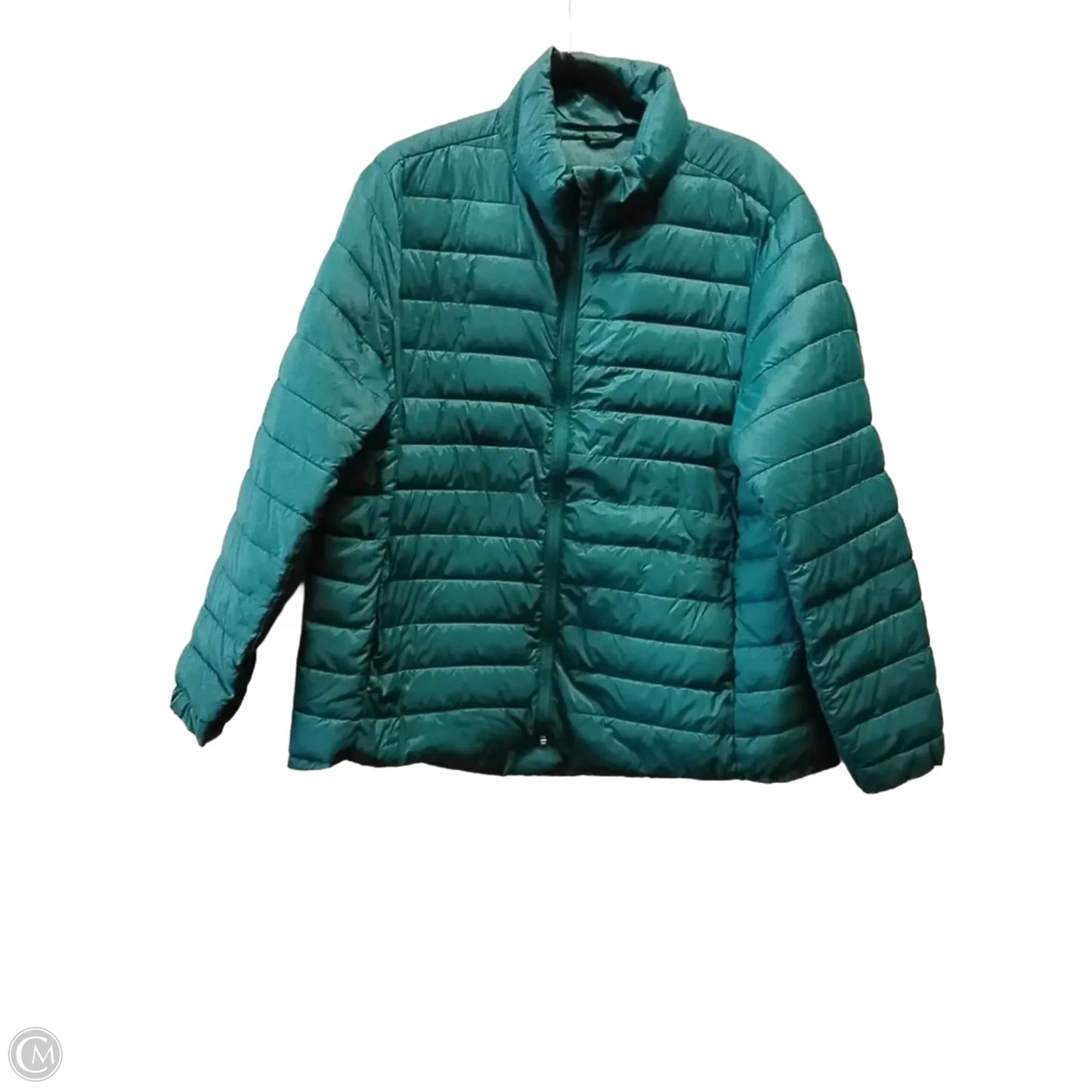 Coat Puffer & Quilted By Clothes Mentor In Green, Size: 2x