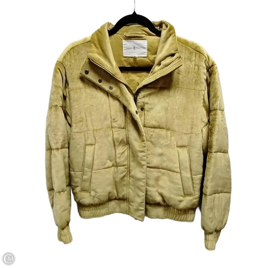 Coat Puffer & Quilted By Lou And Grey In Gold, Size: S